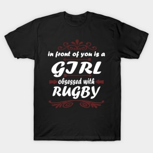 Rugby America Gift New Zealand Girls T-Shirt